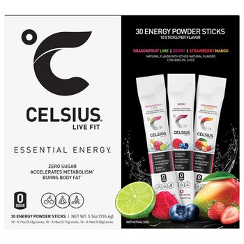 Celsius Essential Energy Powder Sticks, Variety Pack, 30-count