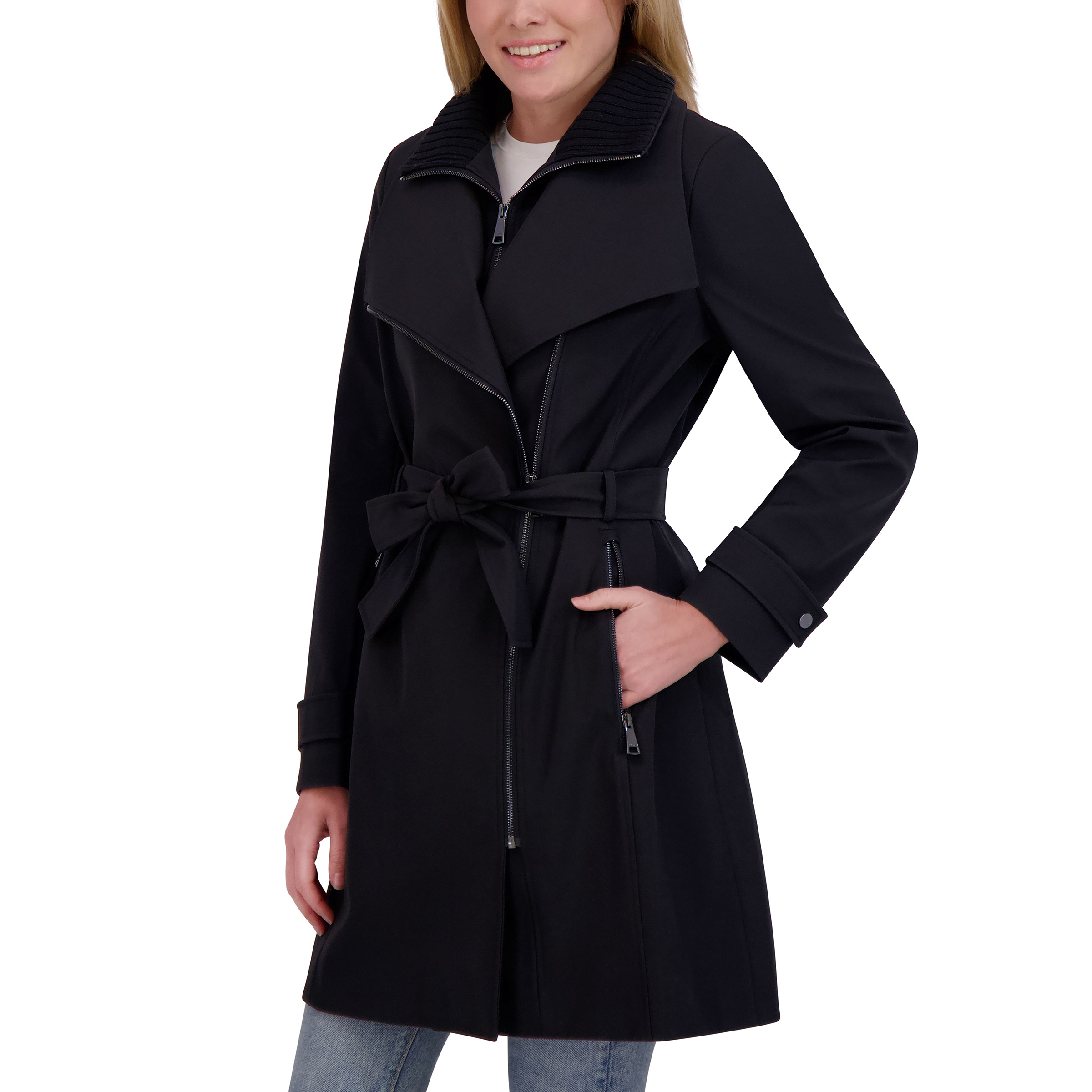 Halston Women's Belted Trench Coat