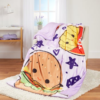 Squishmallows Snuggle Throw Blanket, Assorted Designs